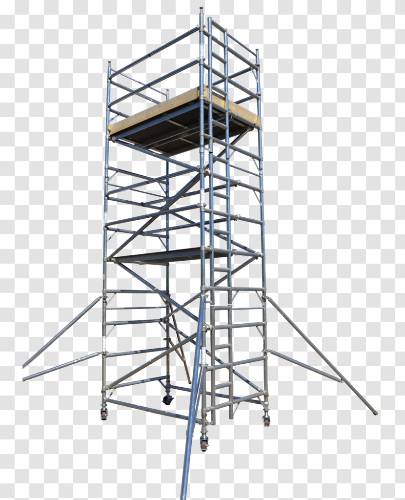 Scaffolding Aluminium Ladder Architectural Engineering Beam - Cartoon Transparent PNG