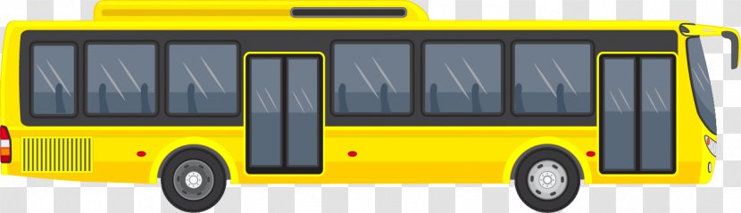 Bus Car Real Estate House - Yellow - Vector Elements Transparent PNG