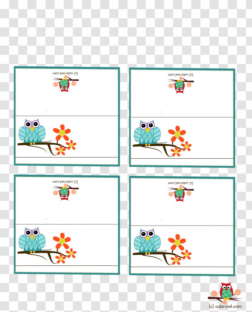 Baby Shower Place Cards Paper Infant Clip Art - Party - PLACES Transparent PNG