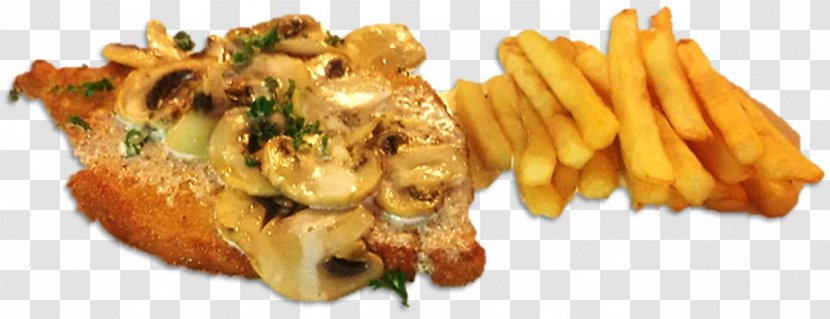 French Fries Schnitzel Hamburger Escalope - Dish - Chicken Transparent PNG