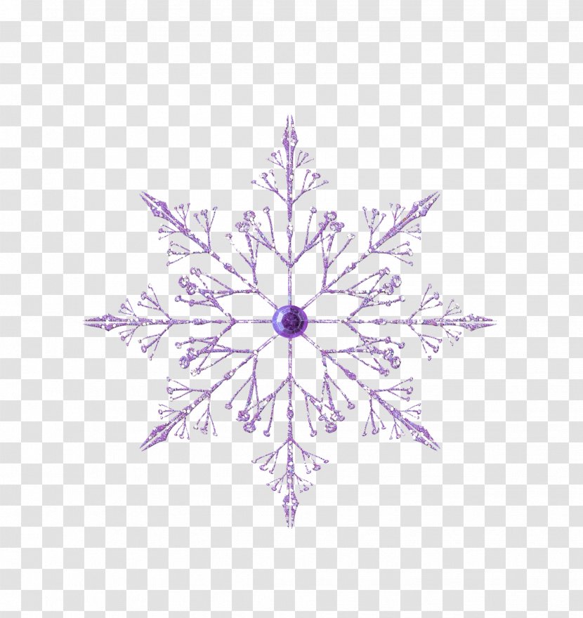 Purple Snowflake Blue Download - Christmas Ornament Transparent PNG