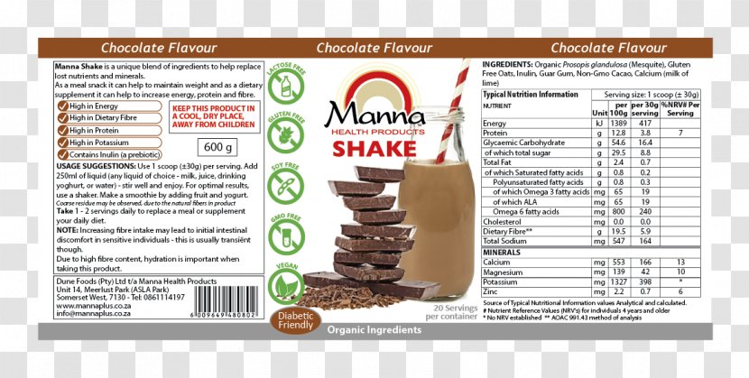 Milkshake Nutrient Fat Skimmed Milk Diet - Conjugated Linoleic Acid - Chocolate Transparent PNG