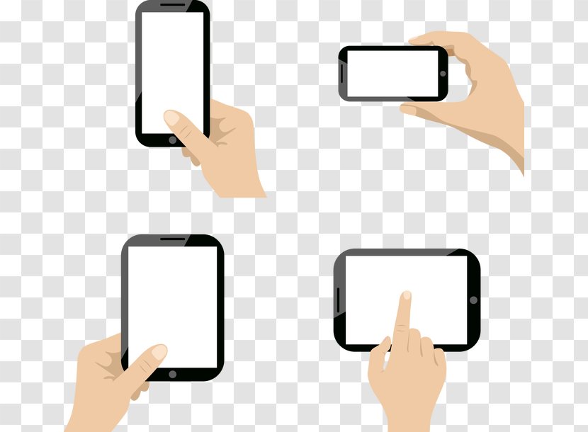 Smartphone Mobile Phone Clip Art - Technology - Take The Posture Transparent PNG