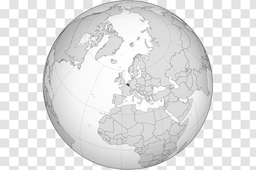 Netherlands Benelux Belgium Map Projection Orthographic - Cartography Transparent PNG