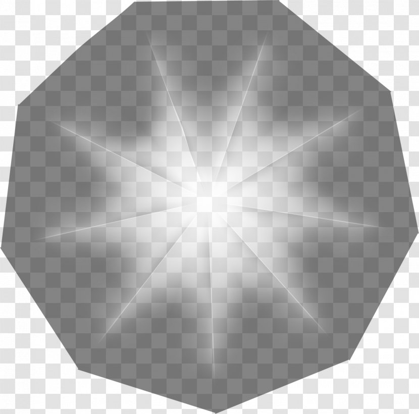 Black And White Grey Clip Art - Gray Geometry Ray Transparent PNG