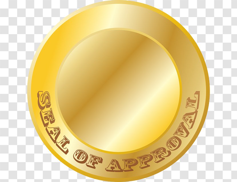 Seal Rubber Stamp Clip Art - Material - Gold Badge Transparent PNG