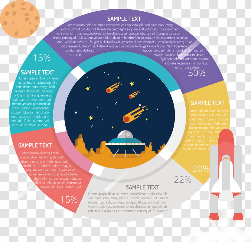 Infographic Illustration - Rocket Launch - Information Chart Transparent PNG