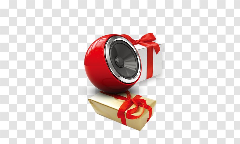 Christmas Gift Photography Loudspeaker - Gratis - Small Speaker Transparent PNG