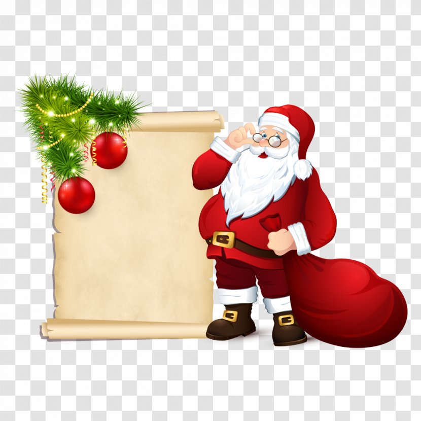 Santa Claus Rudolph Ho Illustration - Christmas Ornament Transparent PNG