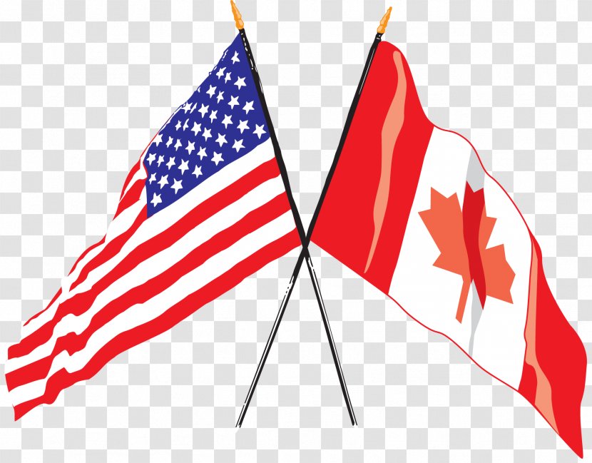 Flag Of The United States Canada Canadian Americans - American Transparent PNG