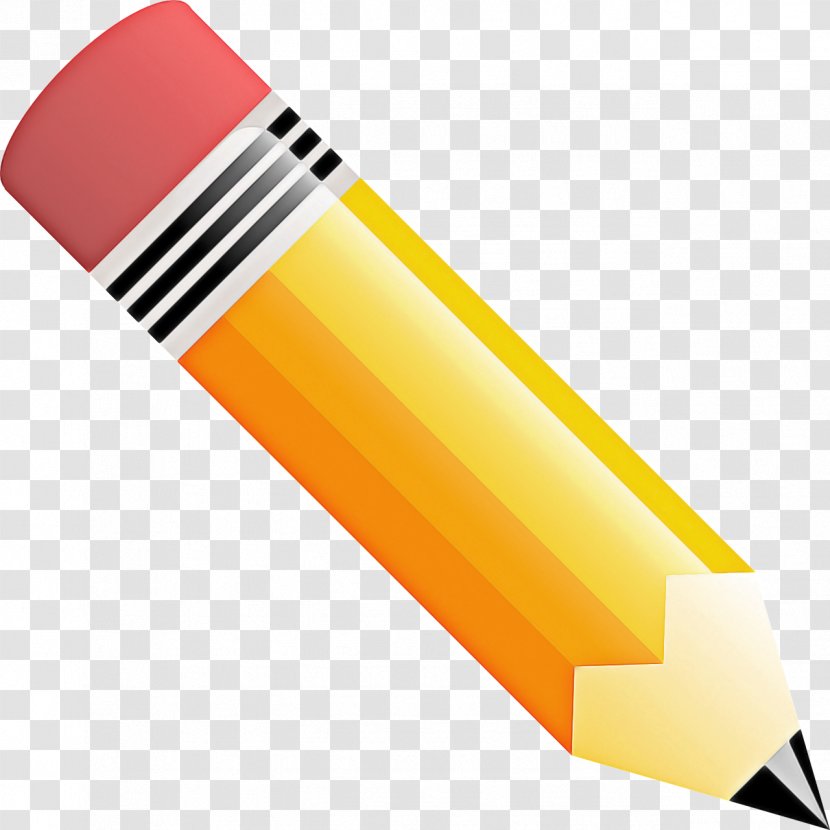 Pencil Cartoon - Stationery - Yellow Drawing Transparent PNG
