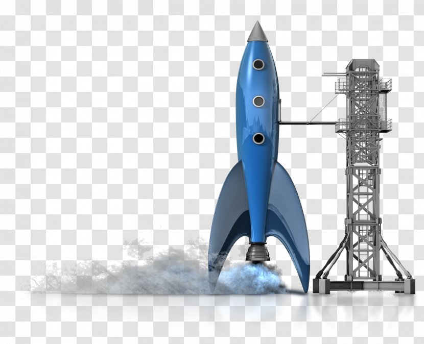 Rocket Launch Pad Spacecraft Clip Art - Vehicle - Ready-to-use Transparent PNG