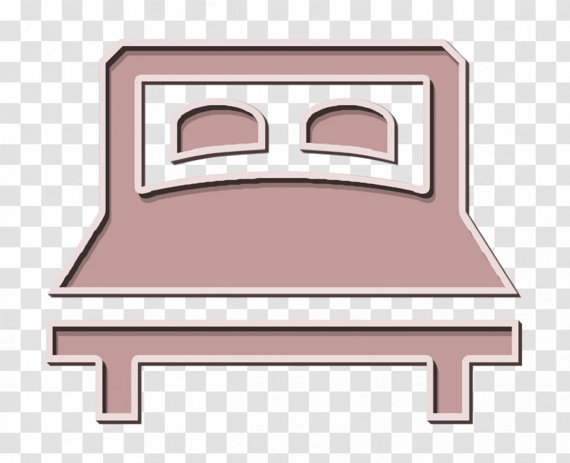 Room Icon Double King Size Bed Buildings - Cartoon - Logo Step Stool Transparent PNG