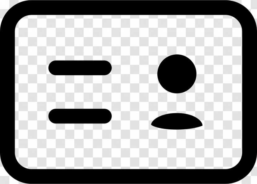 Emoticon Line - Hamburger Button - Rectangle Blackandwhite Transparent PNG