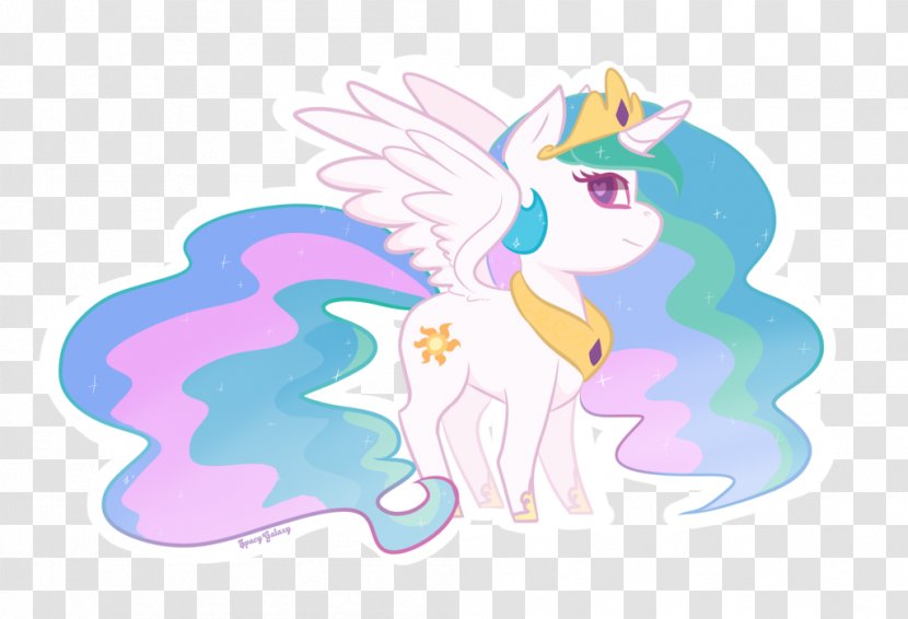 Pony Princess Celestia Fan Art - Pink - Design Transparent PNG