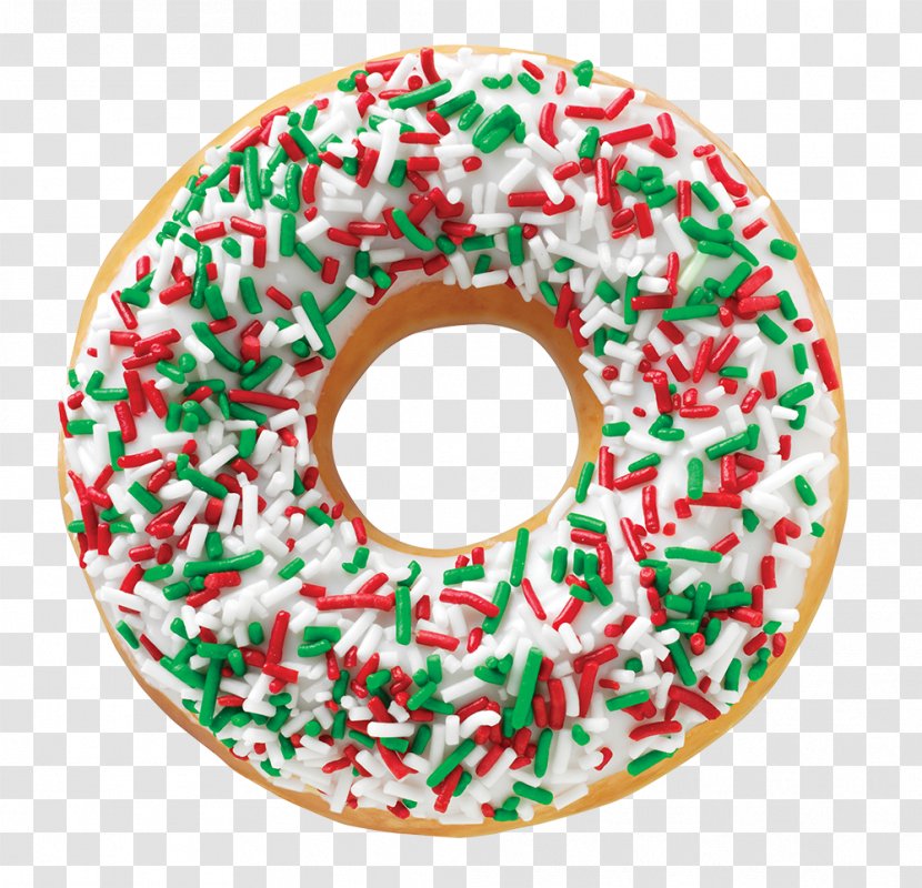 Donuts Sprinkles Christmas Custard Cream Transparent PNG