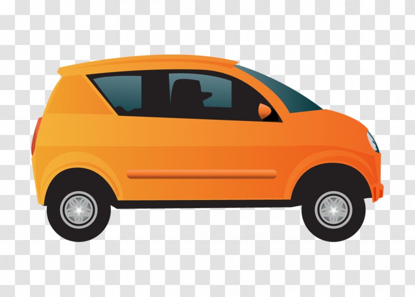 Compact Car Vector Motors Corporation Clip Art - Orange Transparent PNG
