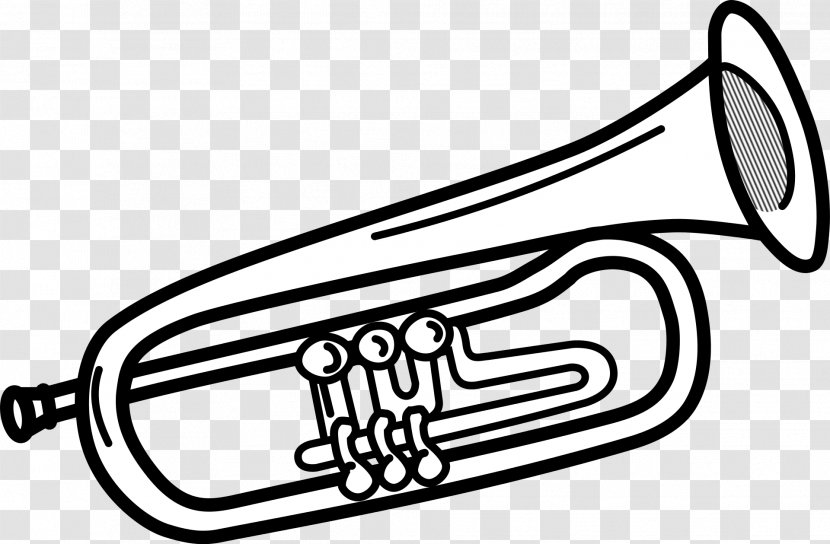 Trumpet Clip Art - Silhouette Transparent PNG