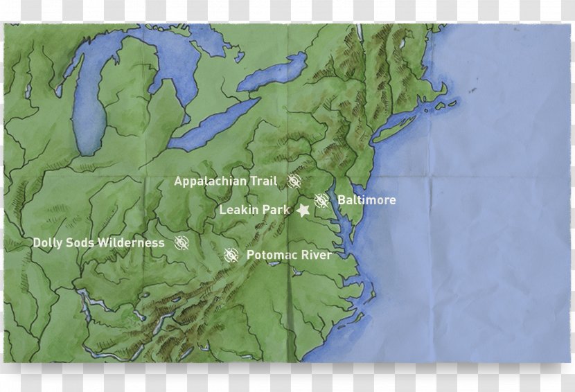 Dolly Sods Wilderness Trail Map Delaware Water Gap - Atlas Transparent PNG