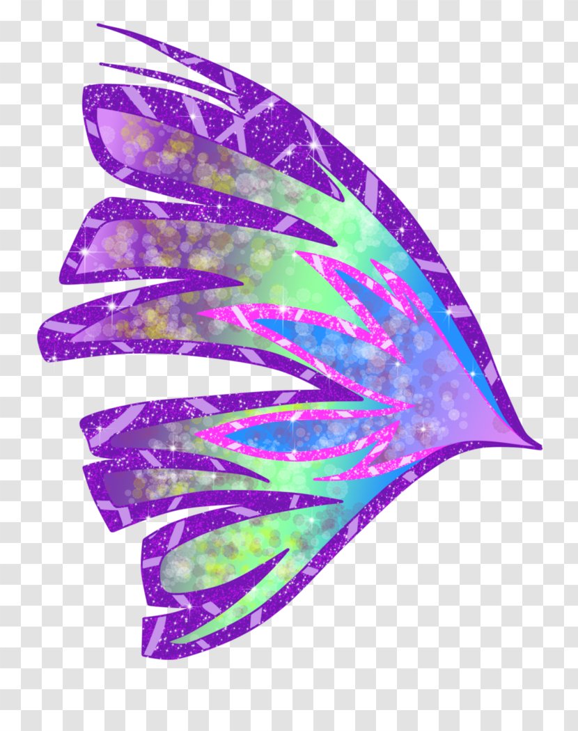 Leaf - Feather - Violet Transparent PNG