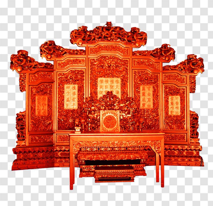 Emperor Of China Throne Chair Couch - Regency Transparent PNG