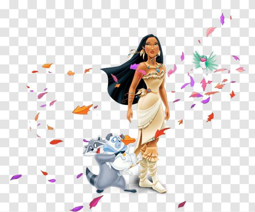 Walt Disney World Ariel Belle Fa Mulan Pocahontas - Watercolor Transparent PNG