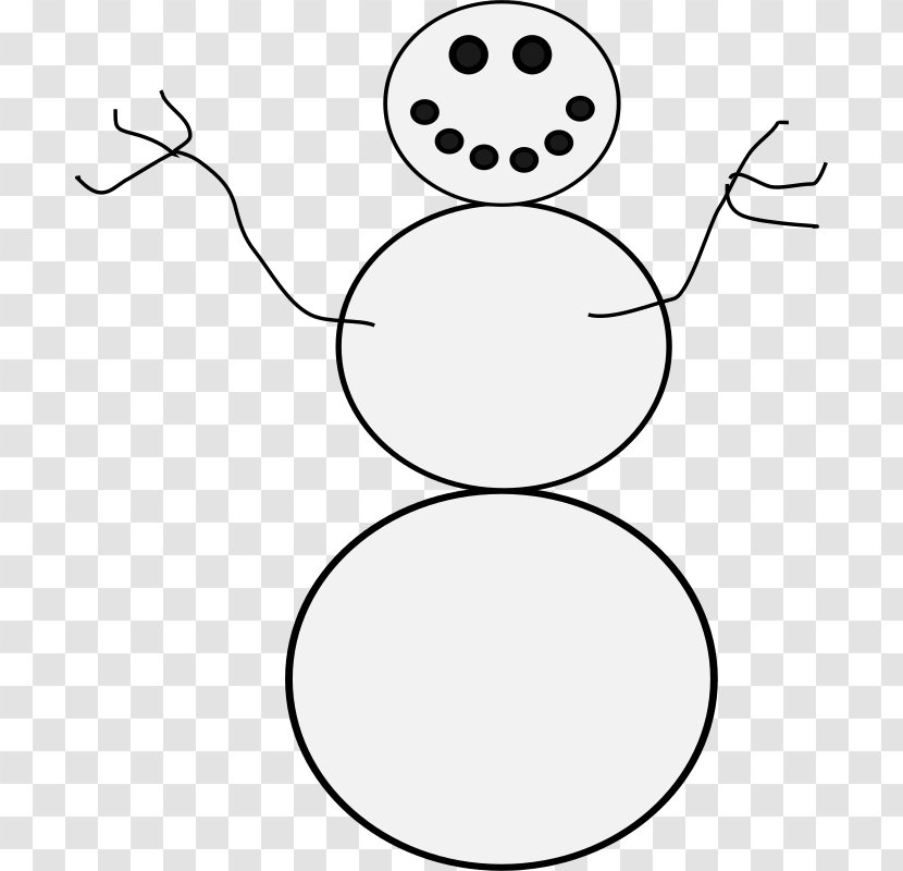 Clip Art Openclipart Free Content Image Vector Graphics - Head - Snowman Family Coloring Pages Transparent PNG