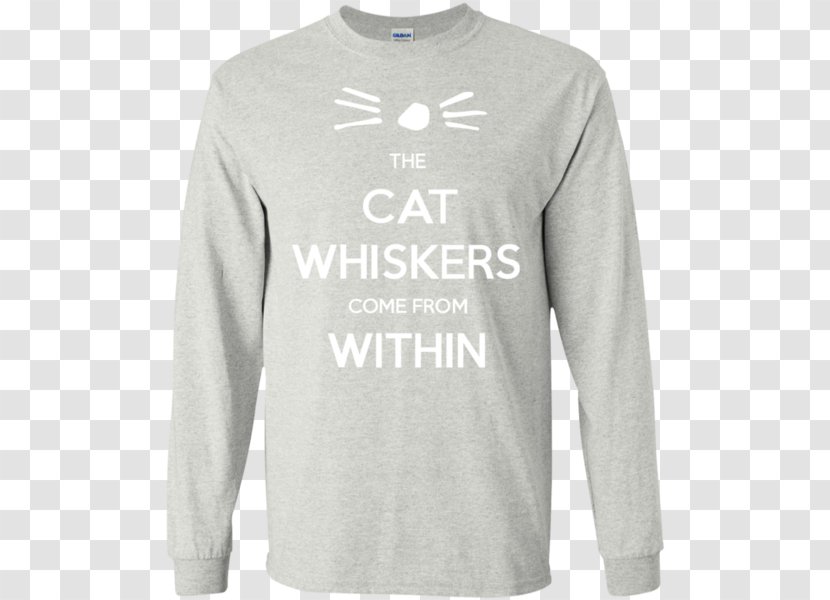 T-shirt Hoodie Cat Sleeve - Longsleeved Tshirt Transparent PNG