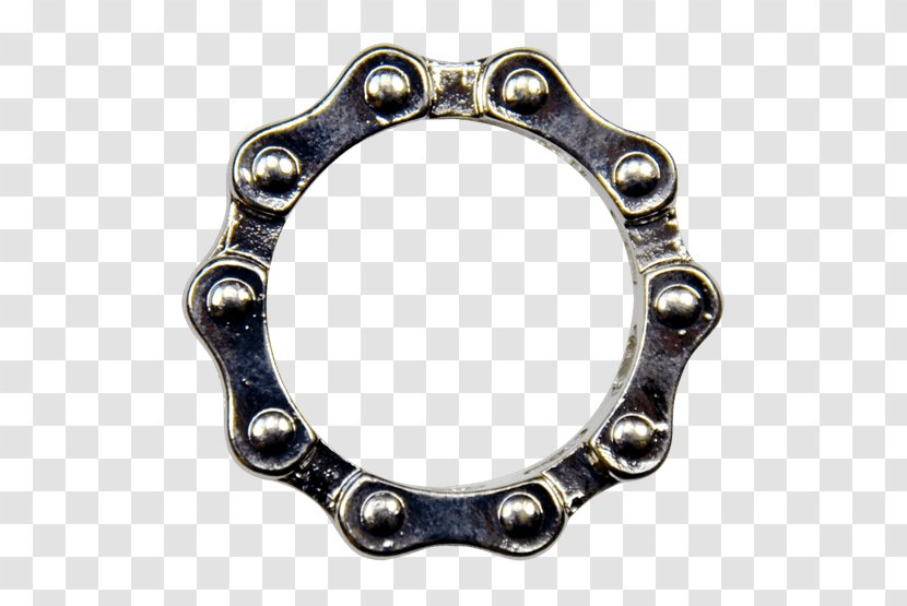 Silver Body Jewellery Jewelry Design - Bike Chain Transparent PNG