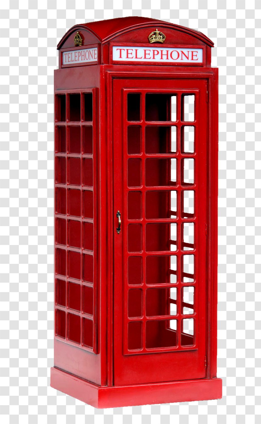 Telephone Booth Red Box Mobile Phones Police - Tree - Cartoon Transparent PNG