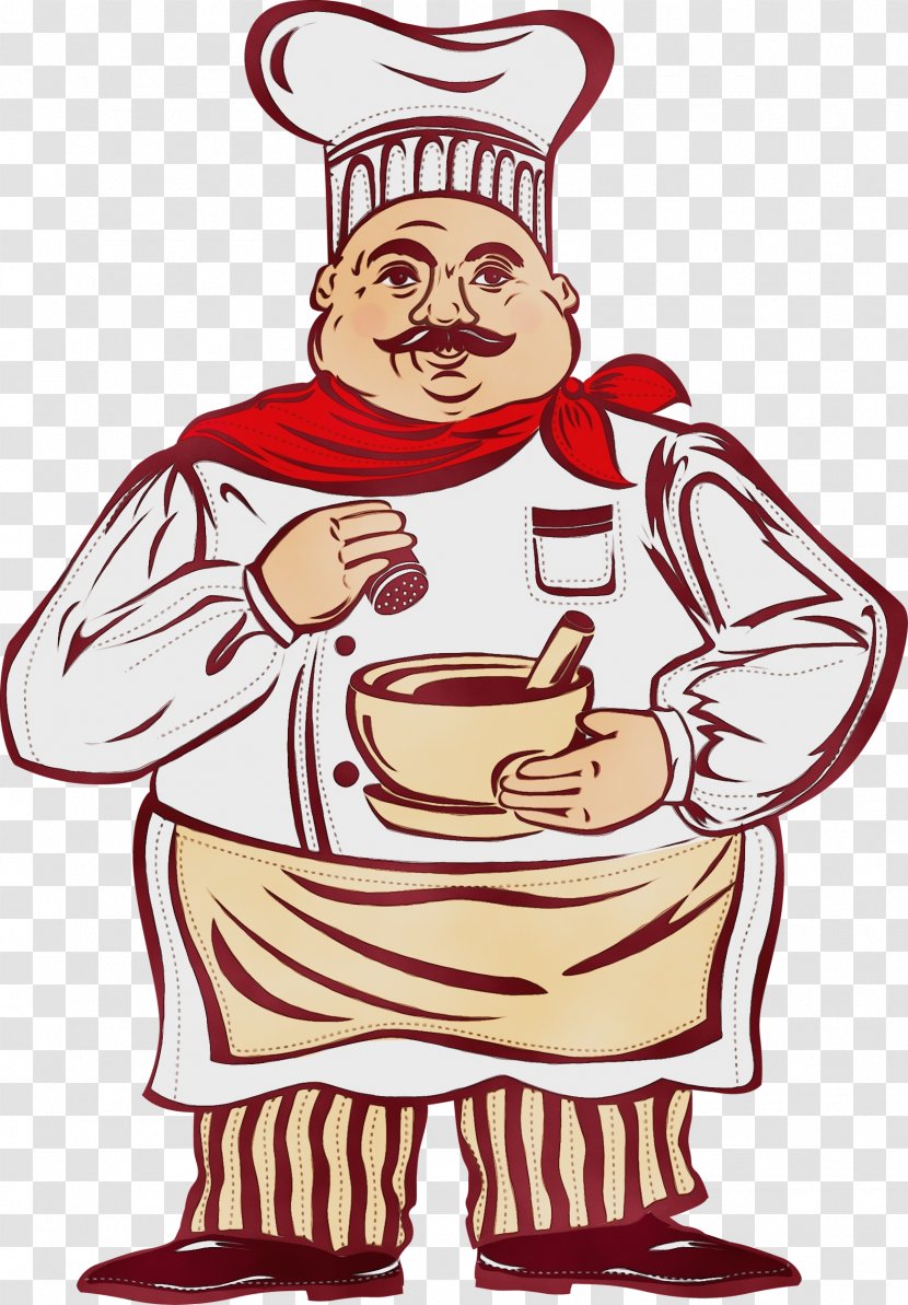 Watercolor Drawing - Chief Cook - Art Transparent PNG