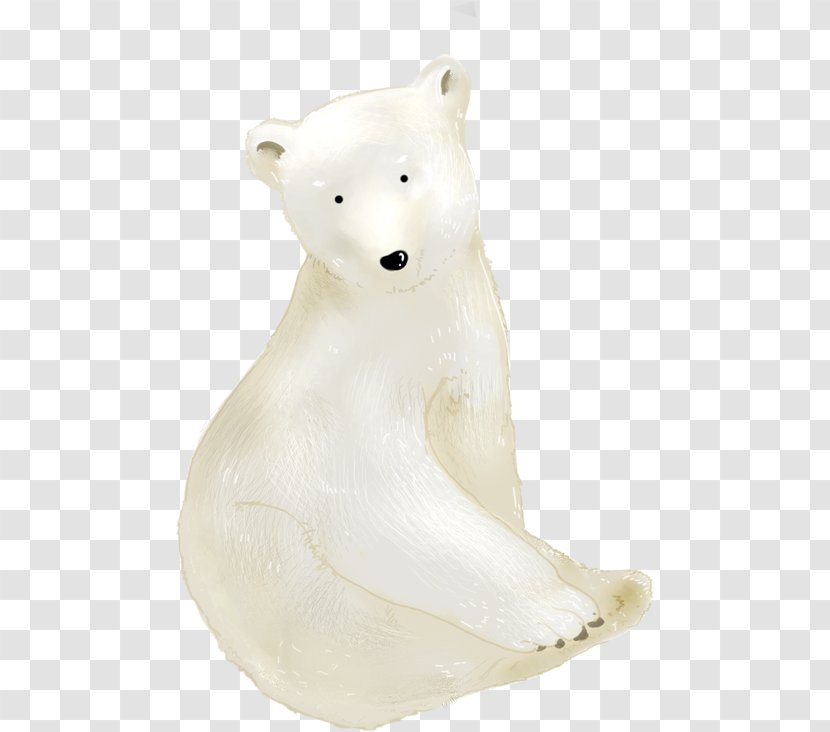 Polar Bear Figurine Transparent PNG