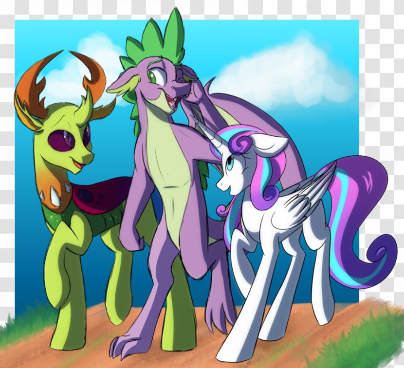 My Little Pony Spike Twilight Sparkle Rainbow Dash - Mythical Creature - Shading Beans Transparent PNG