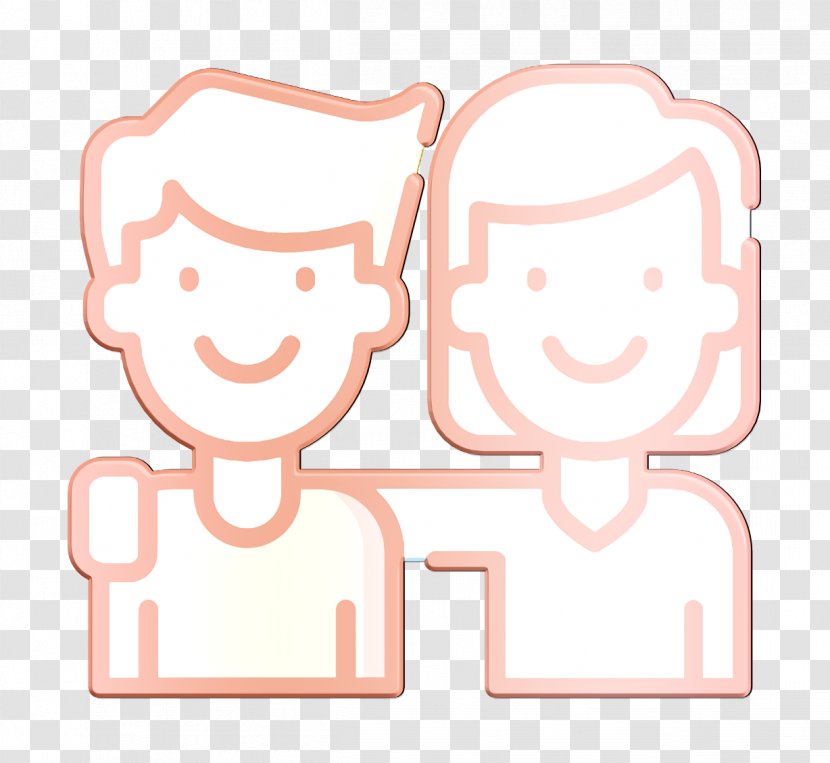 Friendship Icon - Cheek - Interaction Smile Transparent PNG
