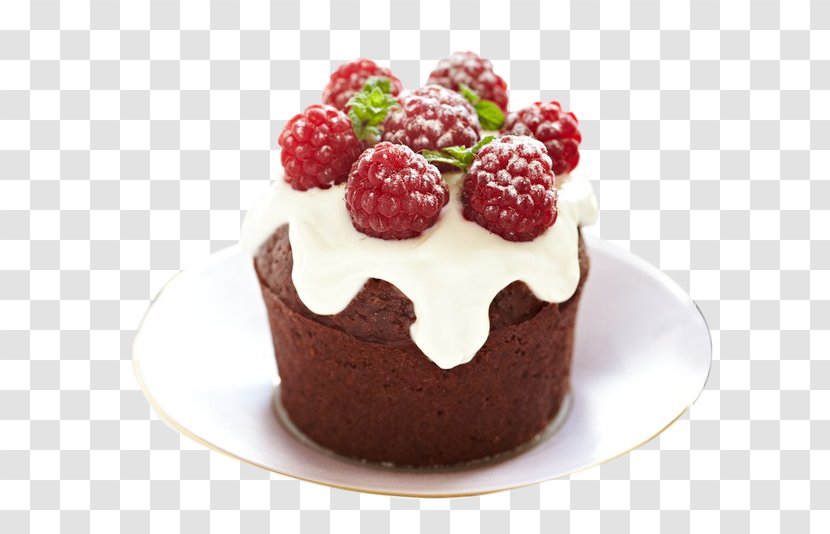 Chocolate Cake Cupcake Muffin Red Velvet Brownie - Flavor - On A Plate Transparent PNG