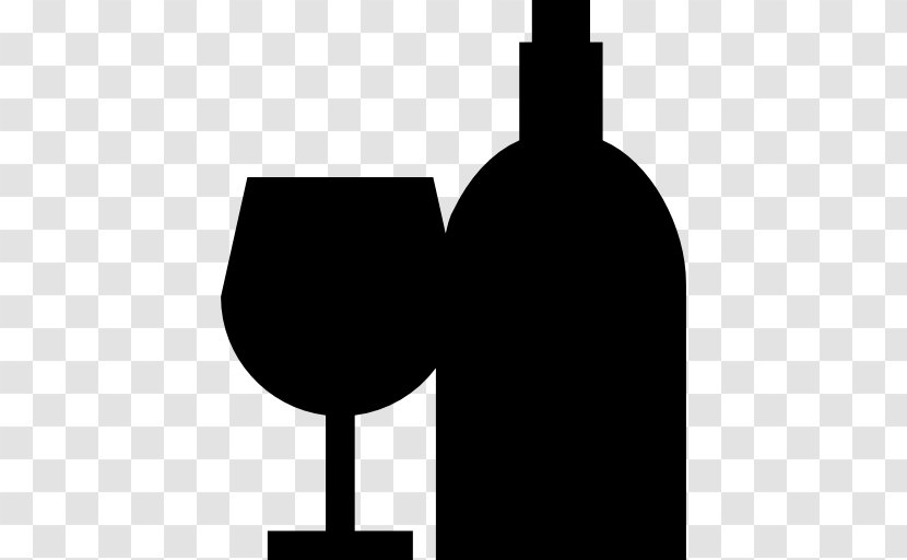 Wine Glass Bottle - Silhouette Transparent PNG