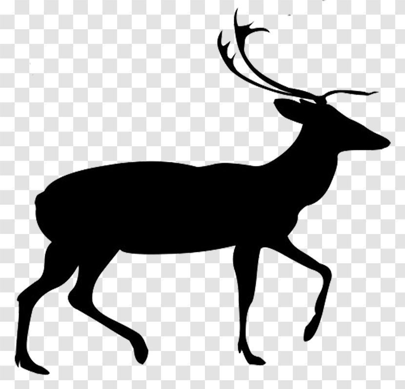 Red Deer Silhouette Clip Art - Fauna - Free Transparent PNG
