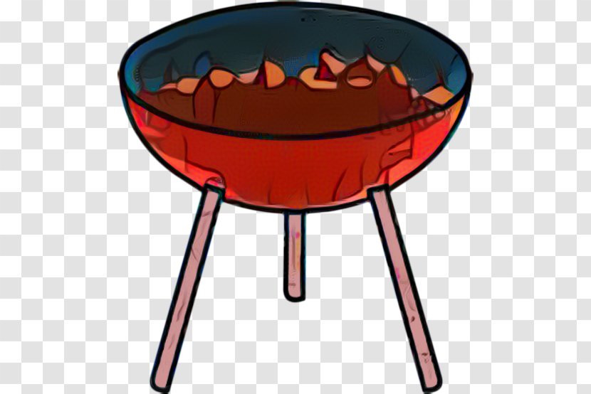 Hamburger Cartoon - Barbecue Grill - Table Red Transparent PNG