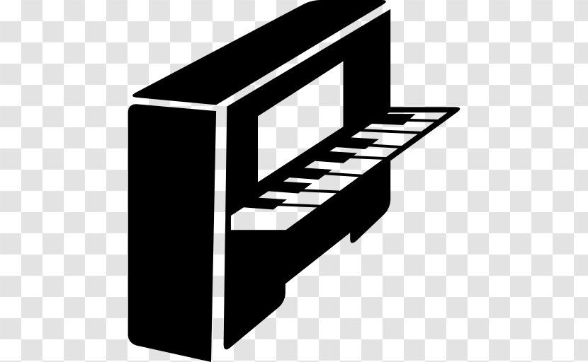 Piano Musical Instruments Keyboard - Silhouette - Vector Transparent PNG