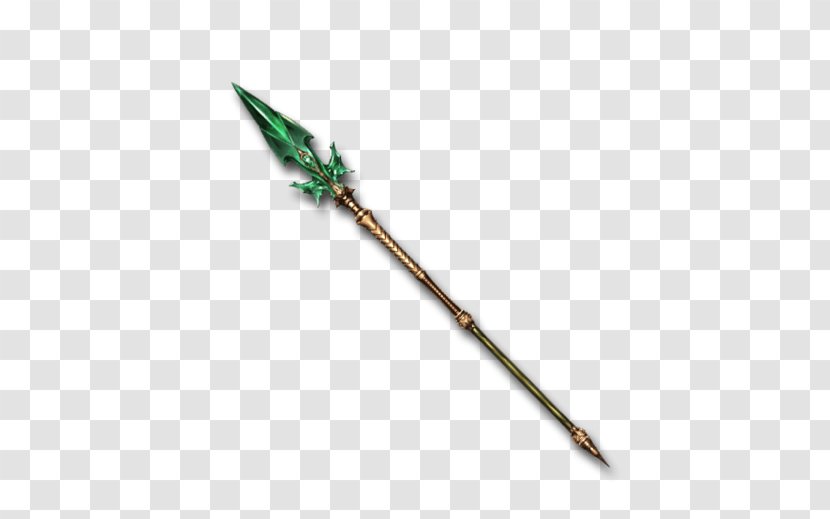 Granblue Fantasy Spear Ranged Weapon Emerald Transparent PNG