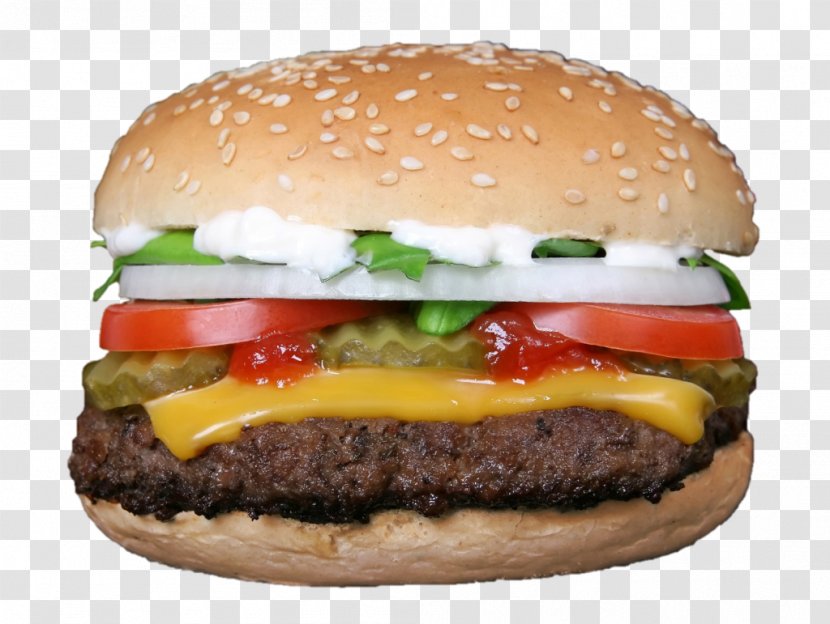Hamburger Fast Food Cheeseburger Junk McDonald's Big Mac - Menu Transparent PNG
