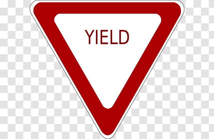 Yield Sign Traffic Stop Clip Art - Free Content - Template Transparent PNG