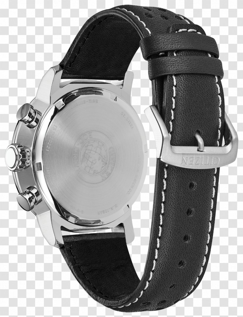 Eco-Drive Citizen Watch Strap Holdings - Leather - Model Movement Transparent PNG