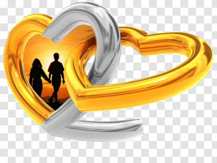 Marriage Concept Gold Love Couple - Body Jewelry - Casais Transparent PNG