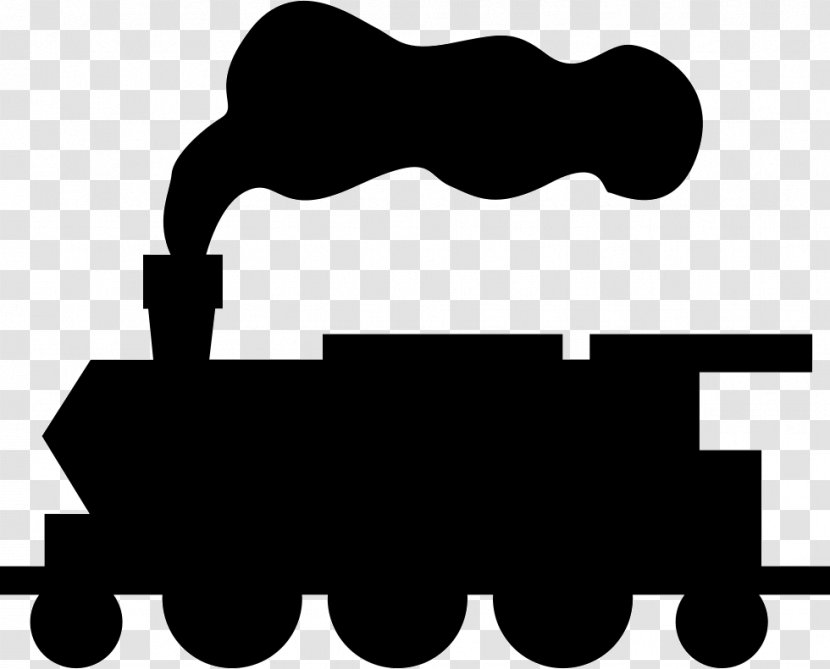 Train Rail Transport Steam Locomotive Rapid Transit - Monochrome Photography Transparent PNG