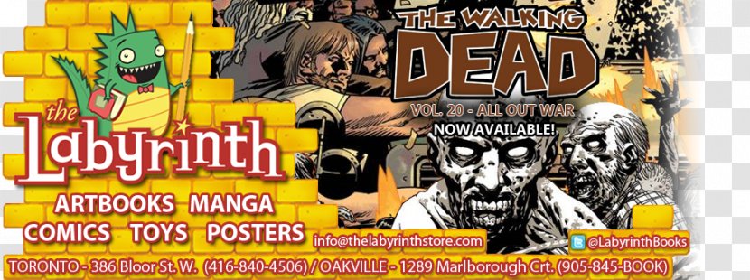 The Walking Dead Volume 20: All Out War Part 1 Graphic Design Flyer Book - Advertising - World Cup Mascot Transparent PNG