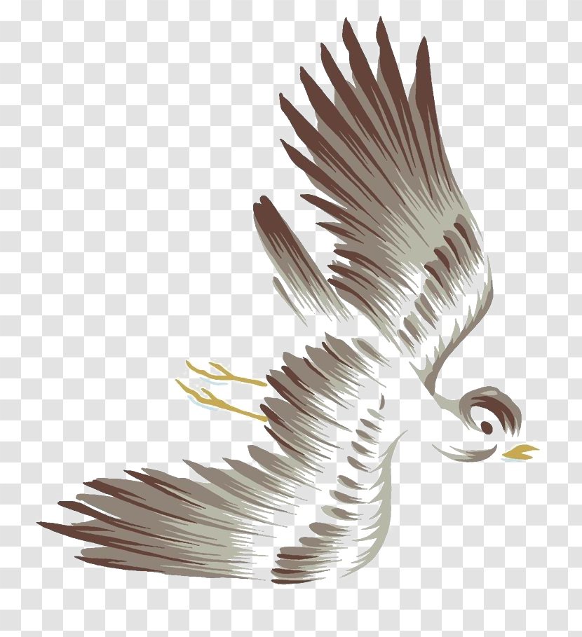 Bird Flight Watercolor Painting - Painted Flying Transparent PNG