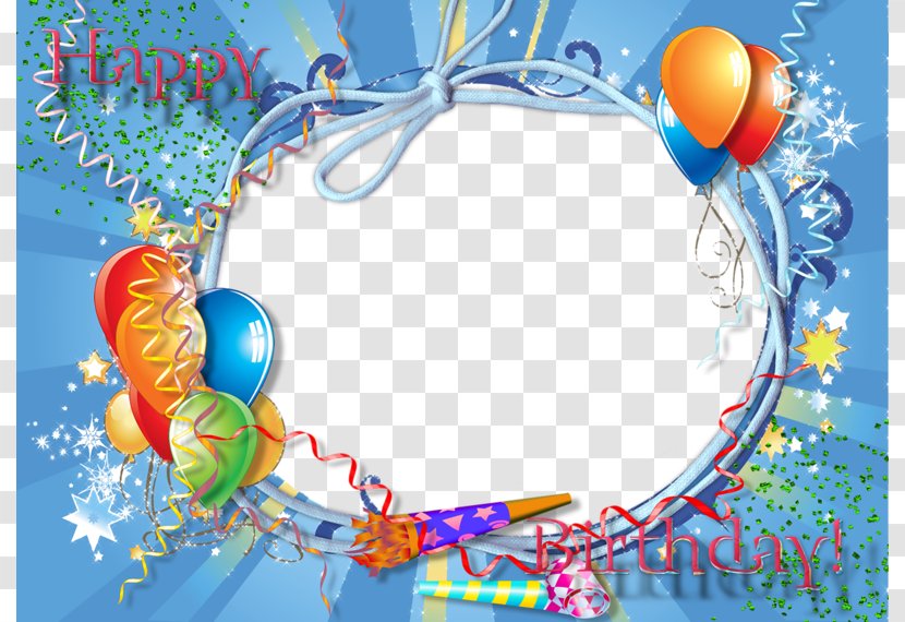 Happy Birthday To You Android Picture Frame - Application Software - Blue Transparent PNG