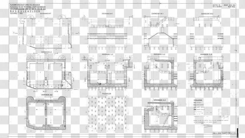 Technical Drawing Paper Sketch - Plan - Wetering Transparent PNG