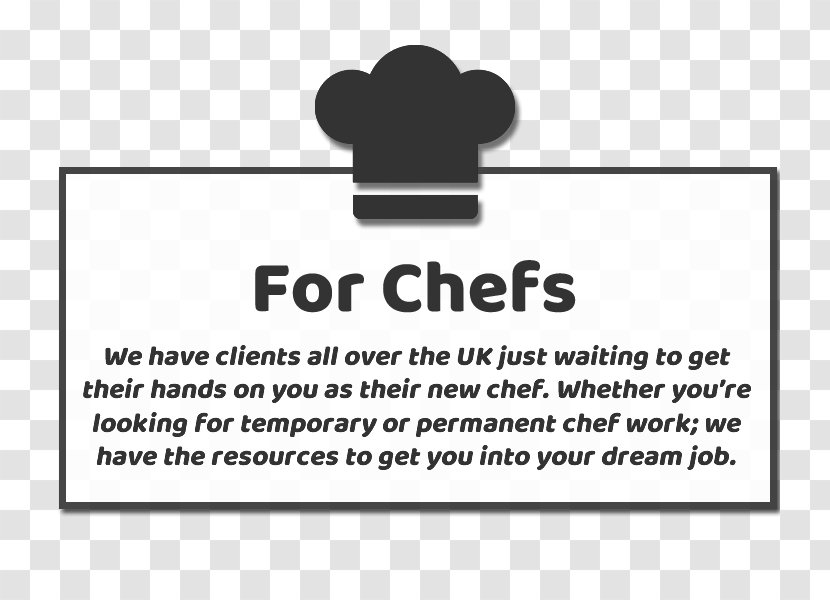 Chef Paper Logo Organization Job - Career Transparent PNG